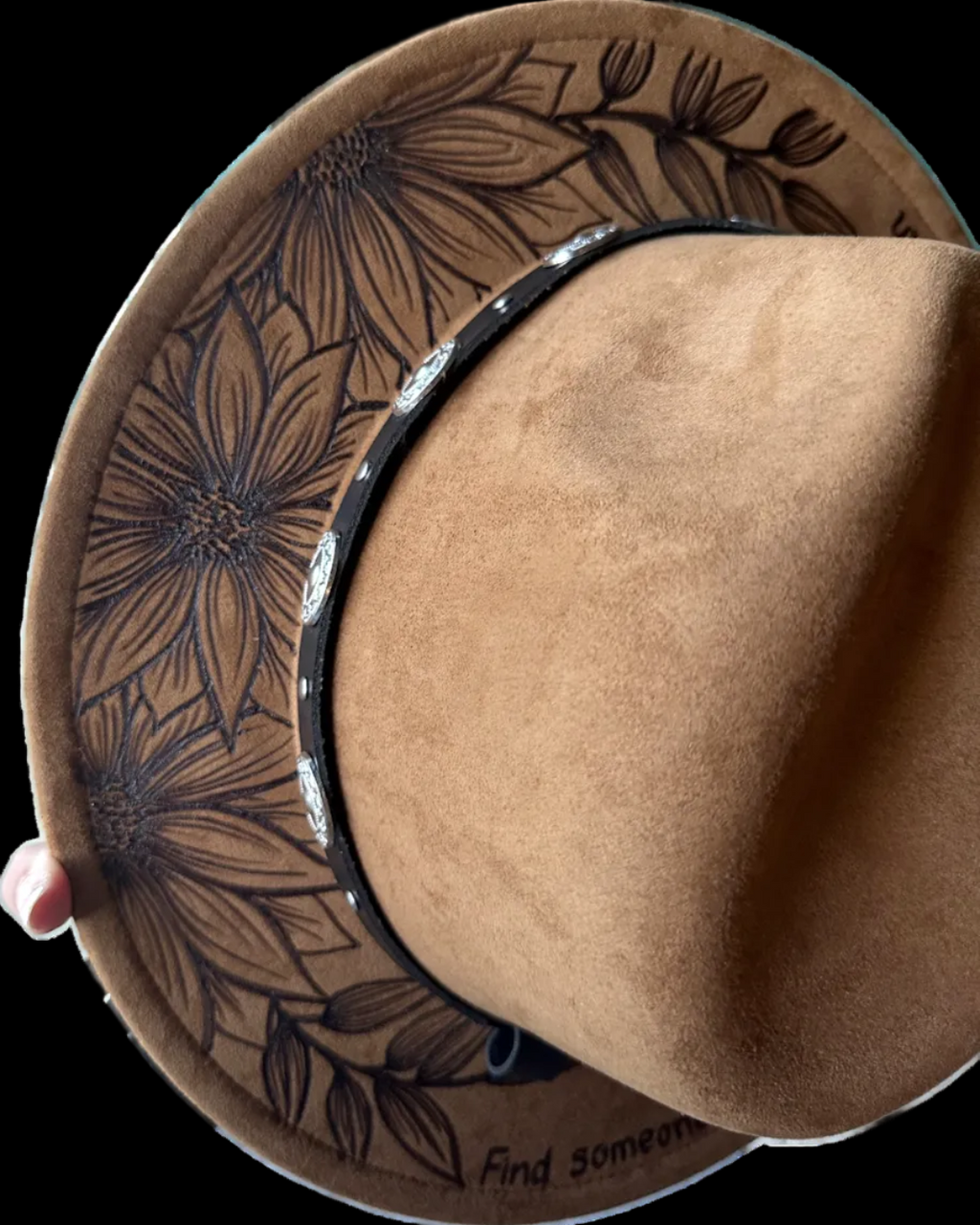 Burned Small Brim Hat