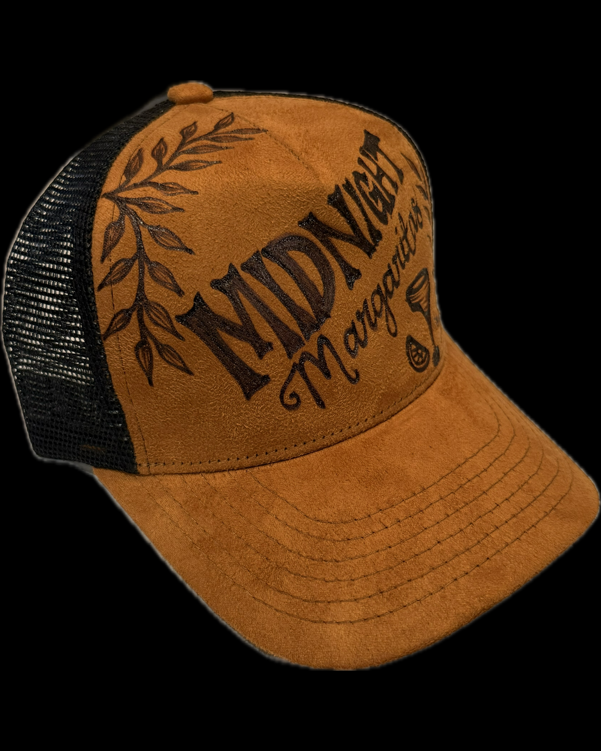Burned Trucker Hat - Midnight Margs
