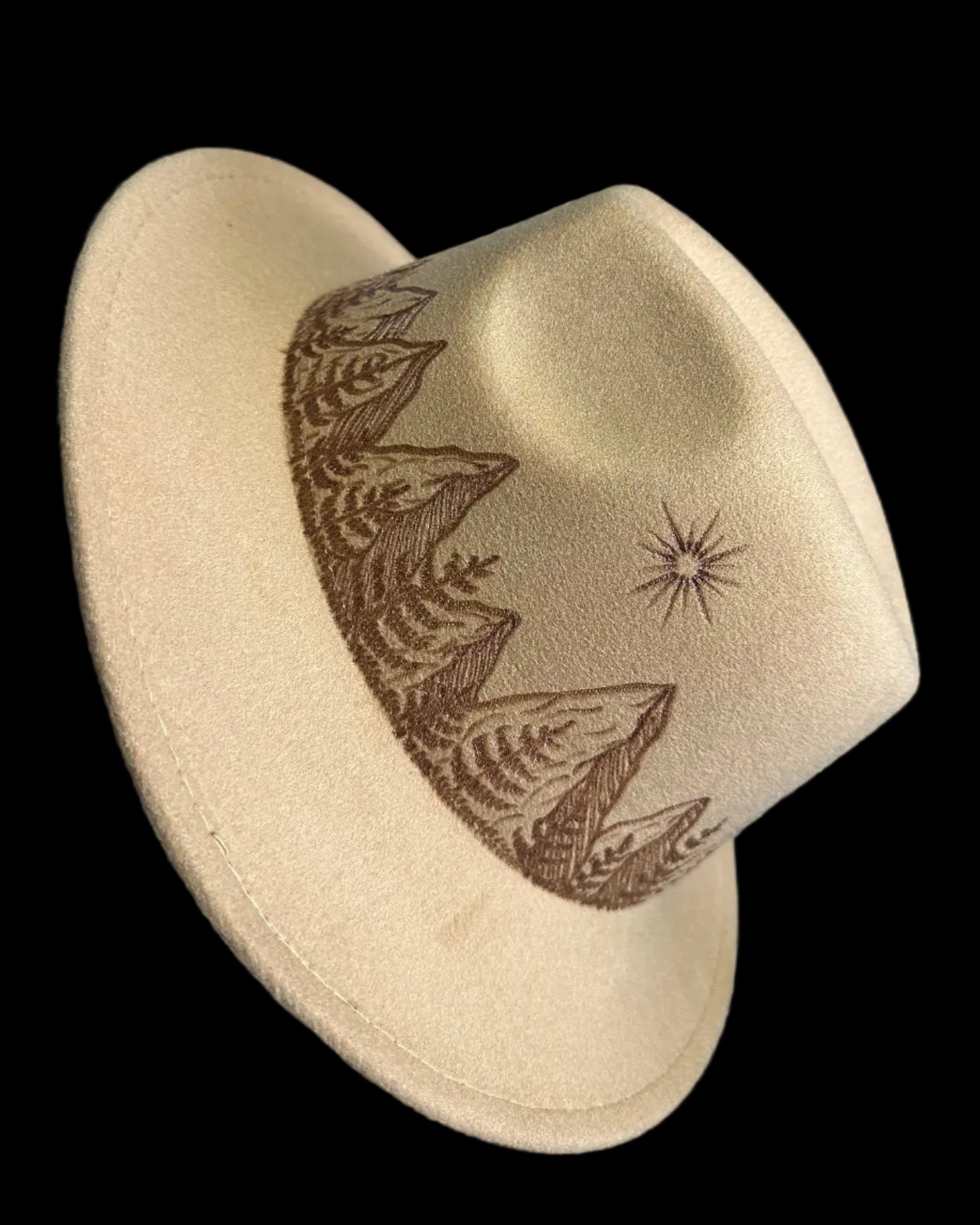 Burned Small Brim Hat