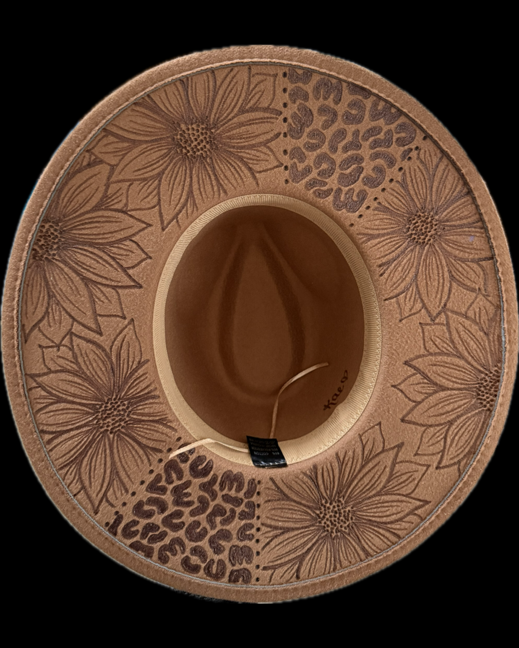 Burned Wide Brim Hat