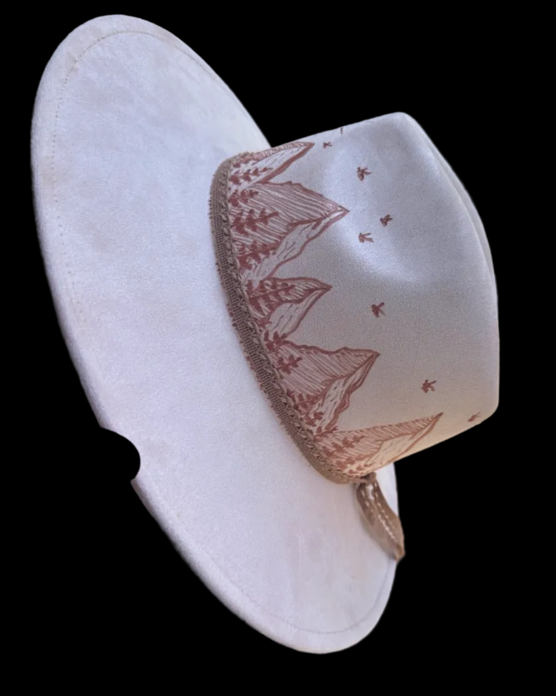 Burned Wide Brim Hat