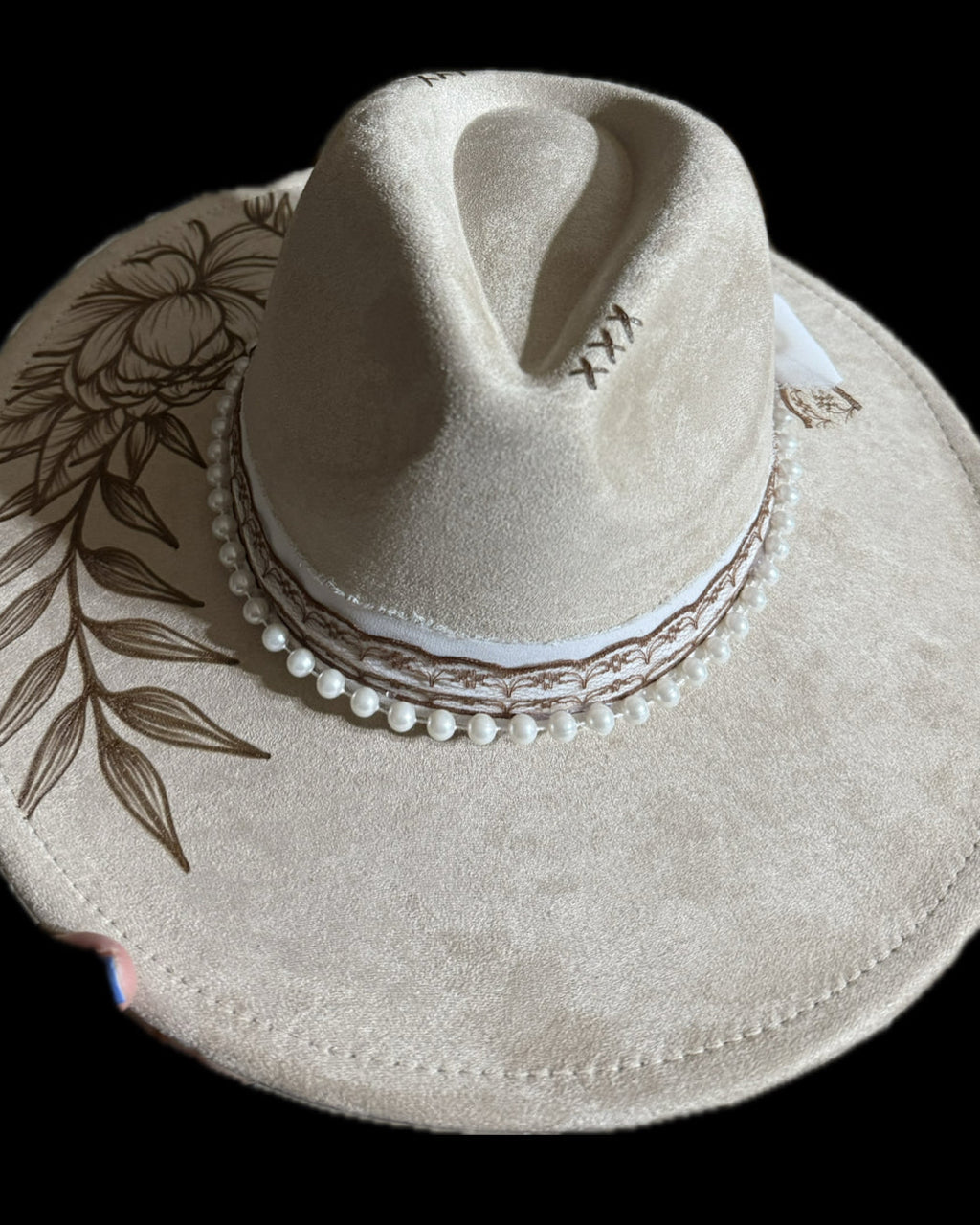 Burned Wide Brim Hat