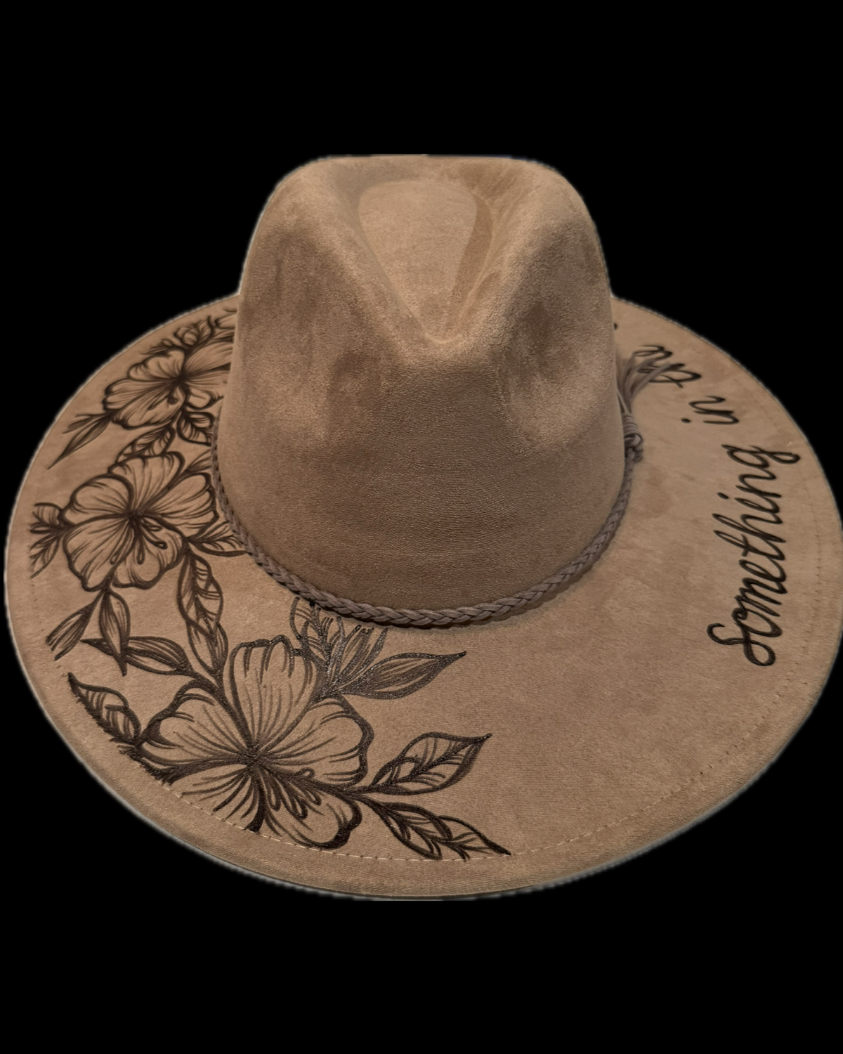 Burned Wide Brim Hat