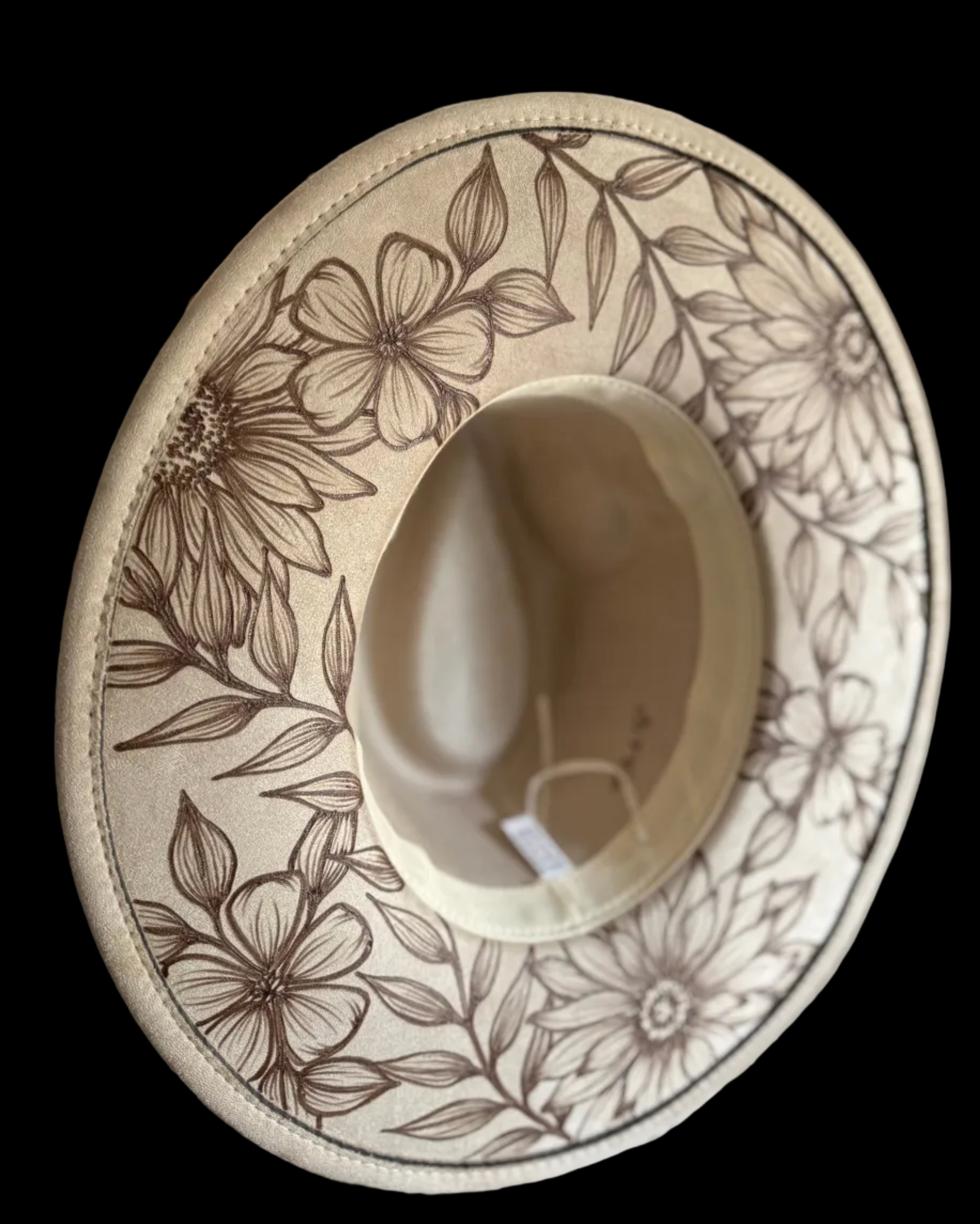 Burned Wide Brim Hat