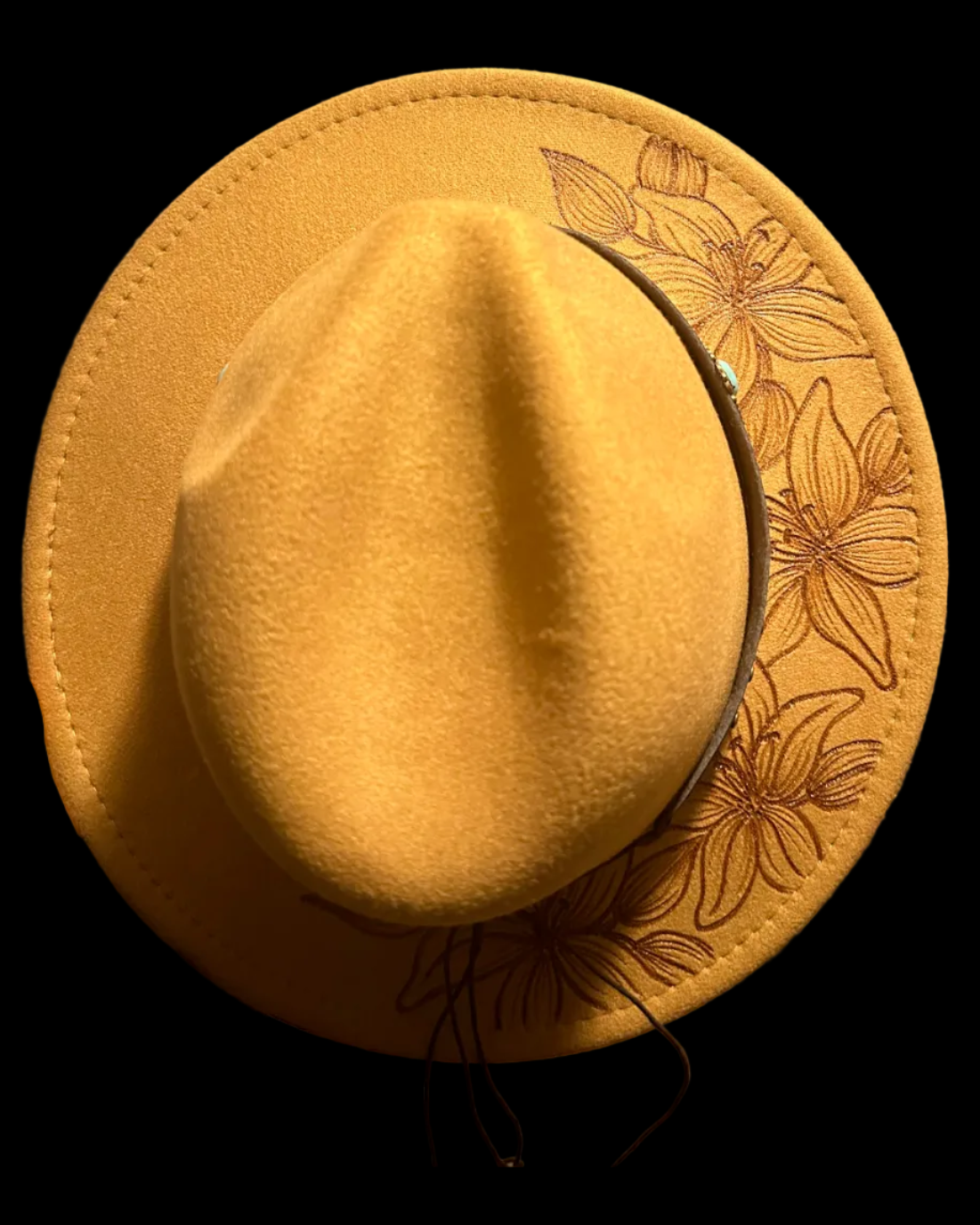 Burned Small Brim Hat