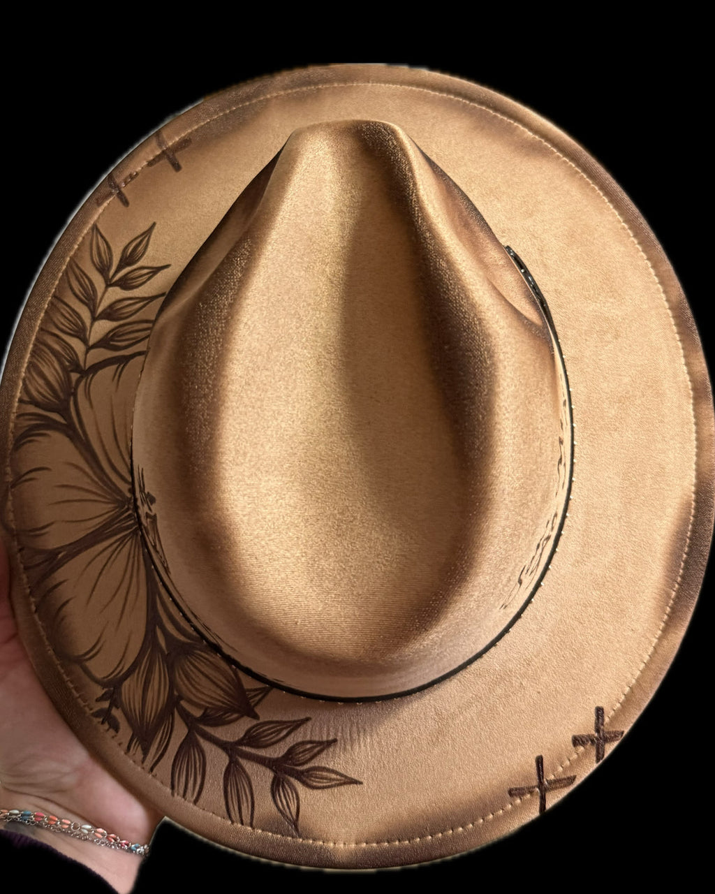 Burned Small Brim Hat