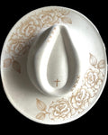 Burned Wide Brim Hat
