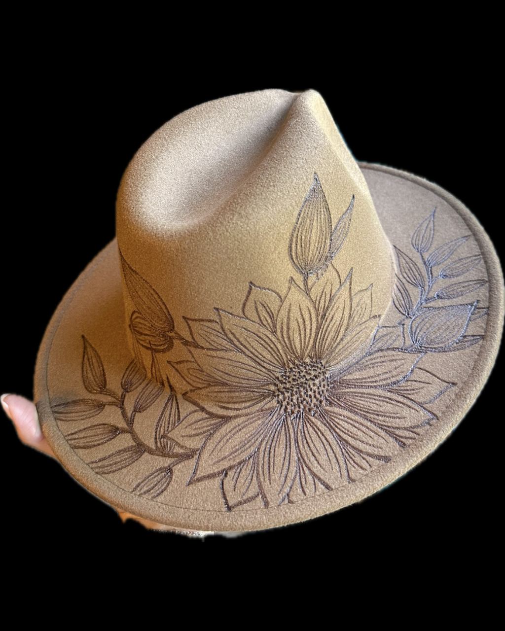 Burned Small Brim Hat
