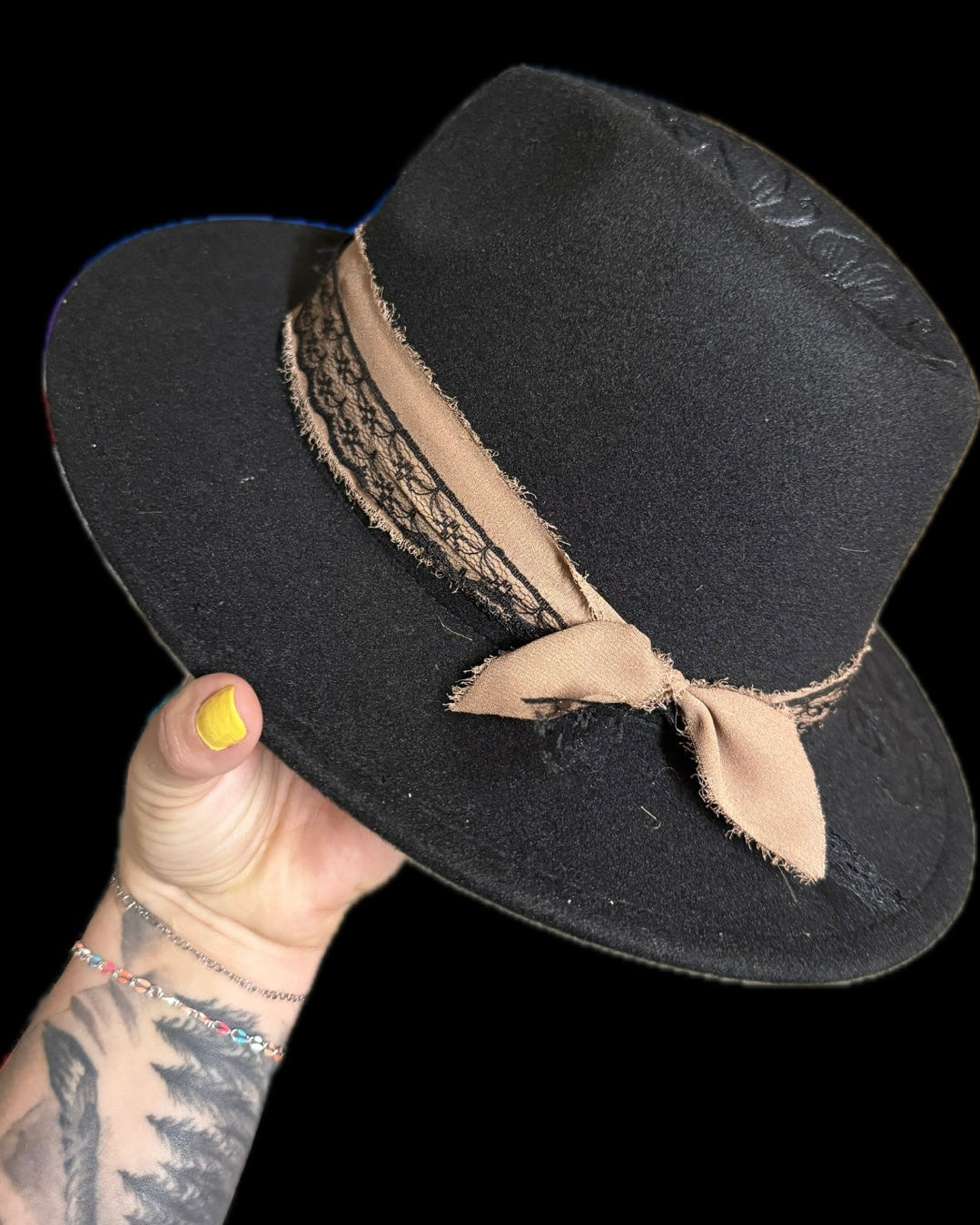 Burned Small Brim Hat