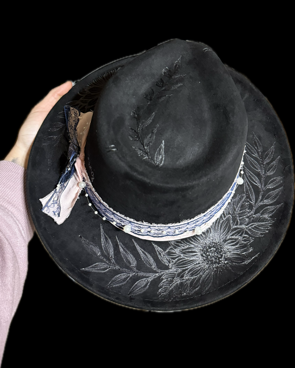 Burned Small Brim Hat