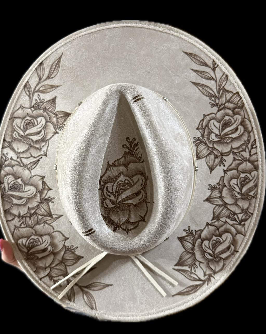 Burned Wide Brim Hat