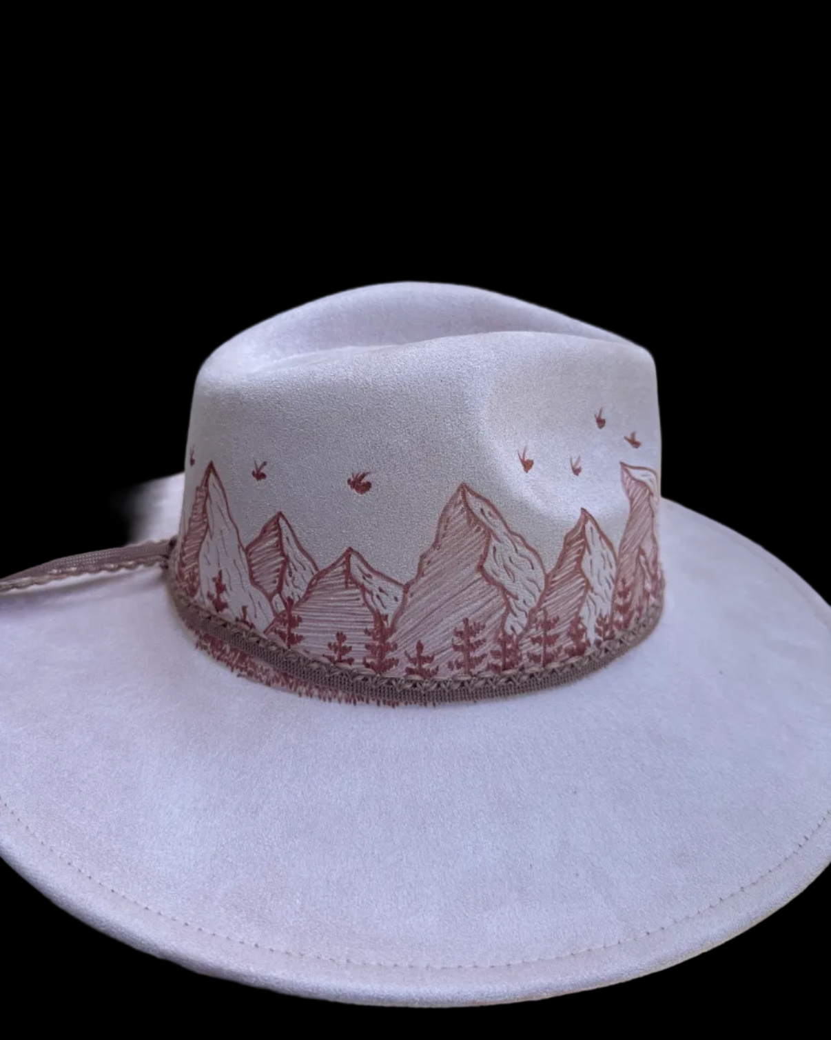 Burned Wide Brim Hat