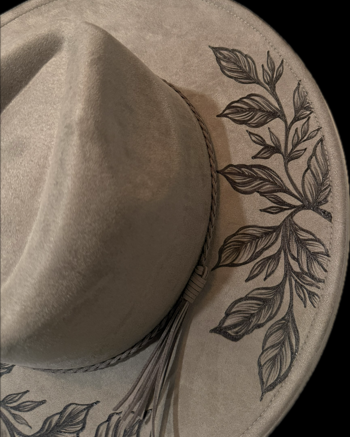 Burned Wide Brim Hat