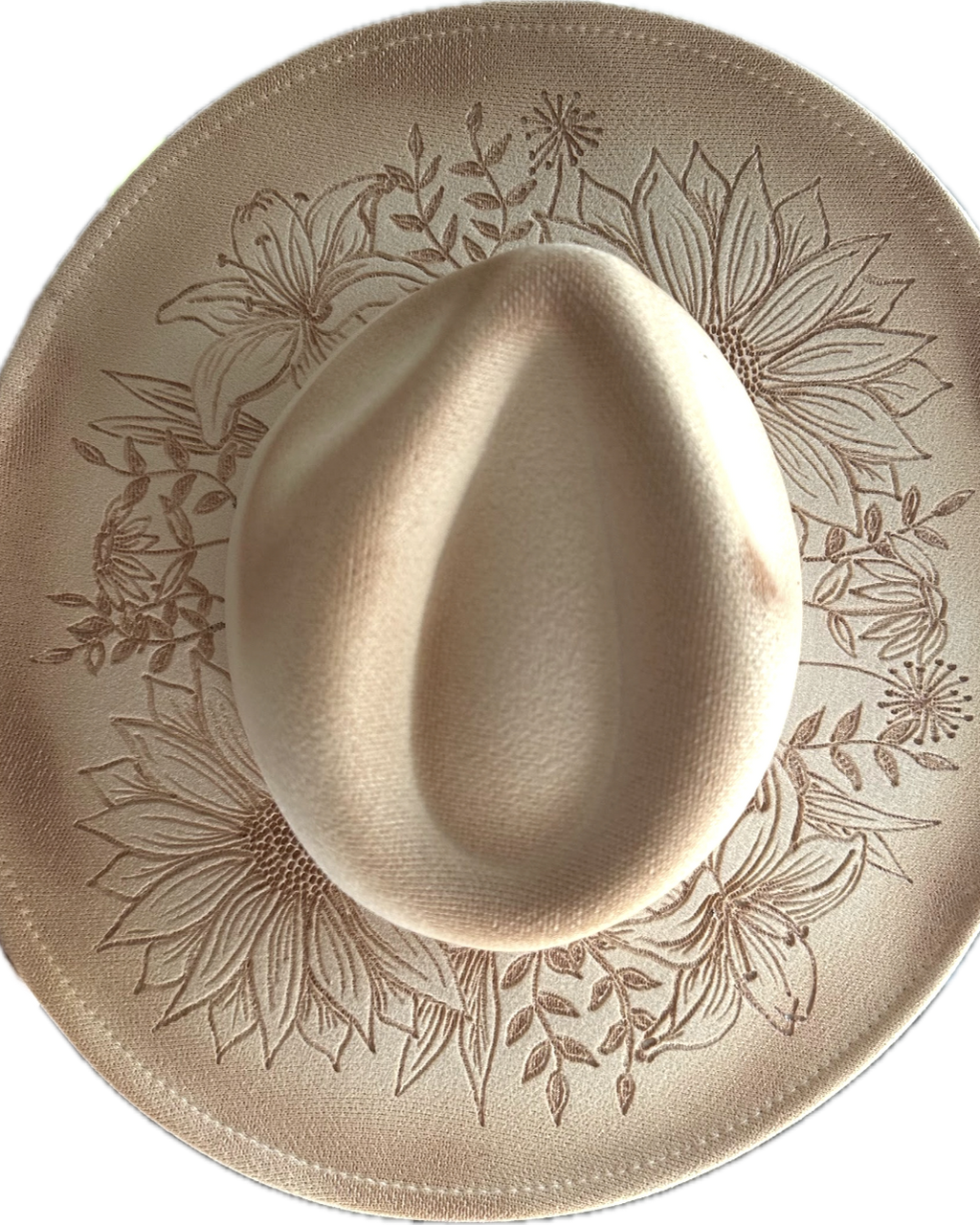 Burned Wide Brim Hat