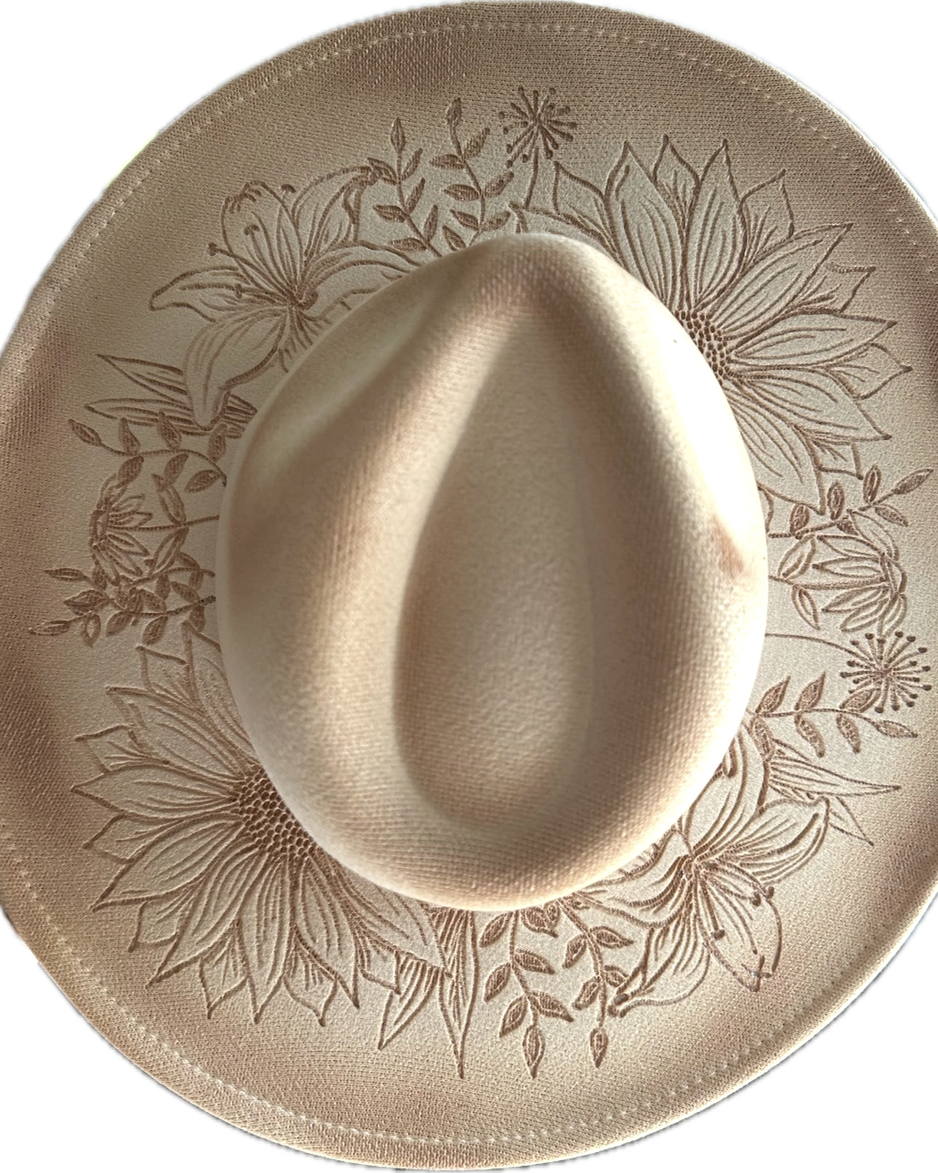 Burned Wide Brim Hat