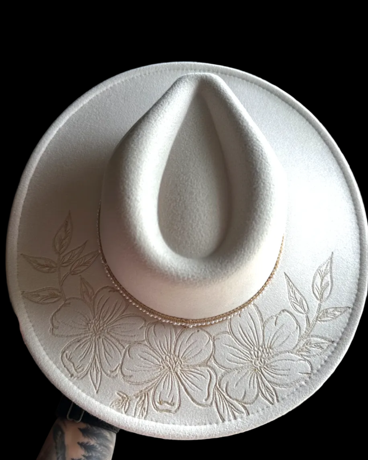 Burned Wide Brim Hat