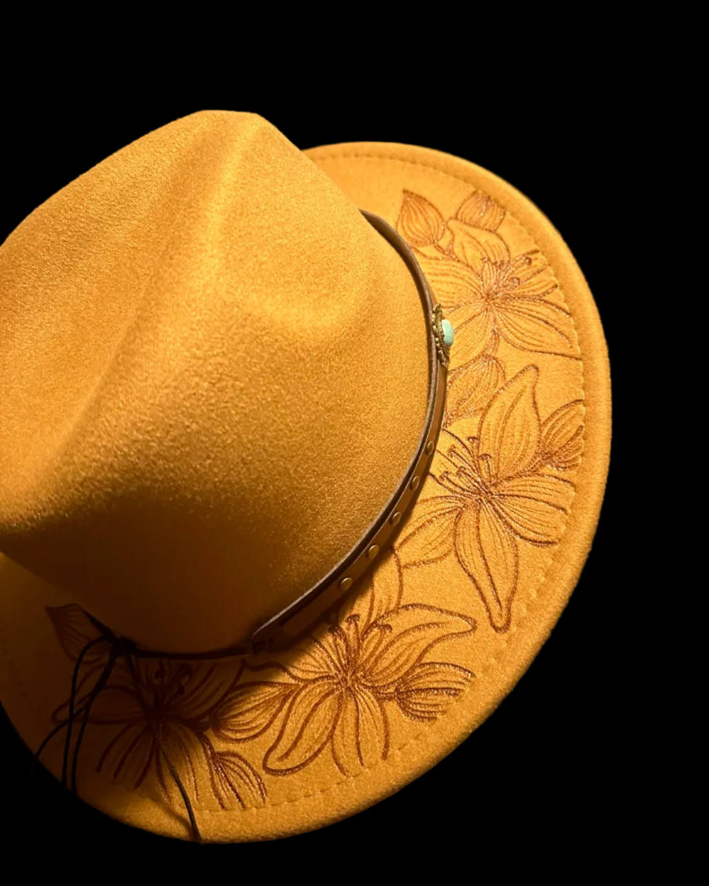 Burned Small Brim Hat