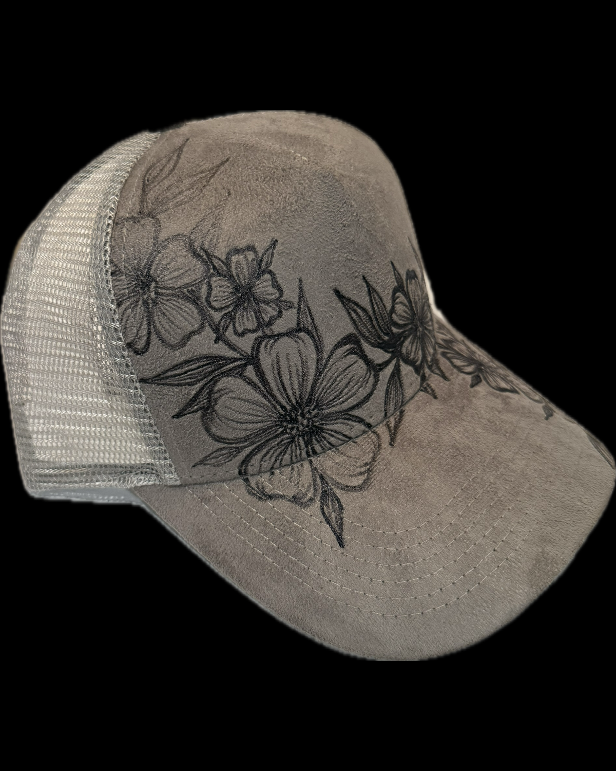 Burned Trucker Hat - Florals