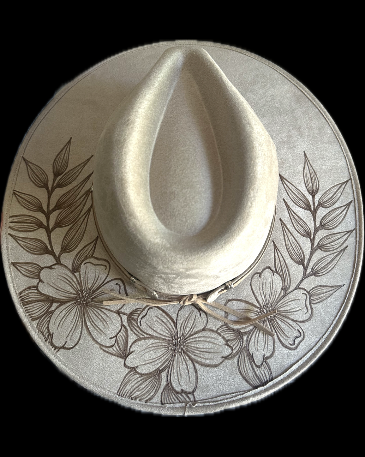 Burned Wide Brim Hat