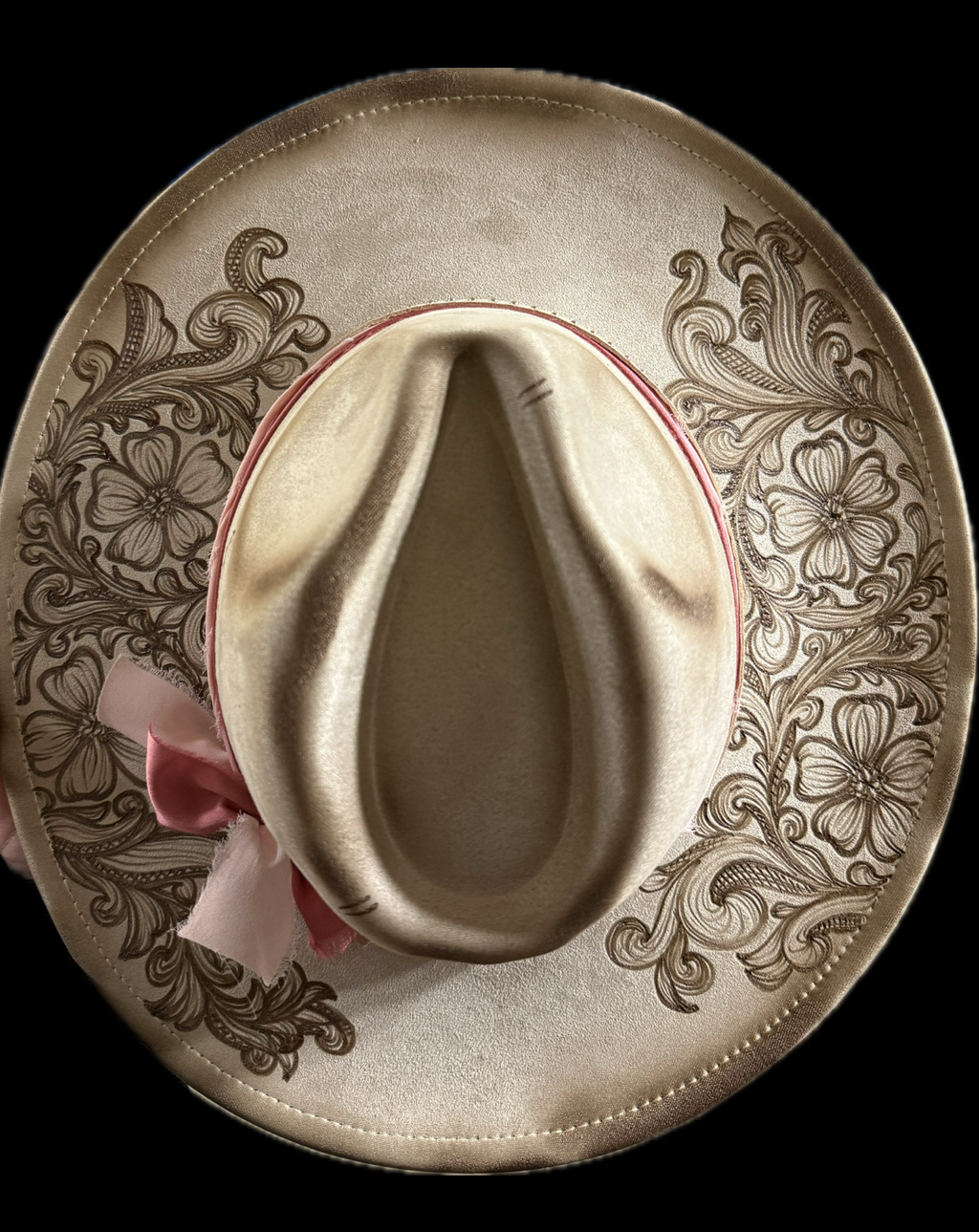Burned Wide Brim Hat