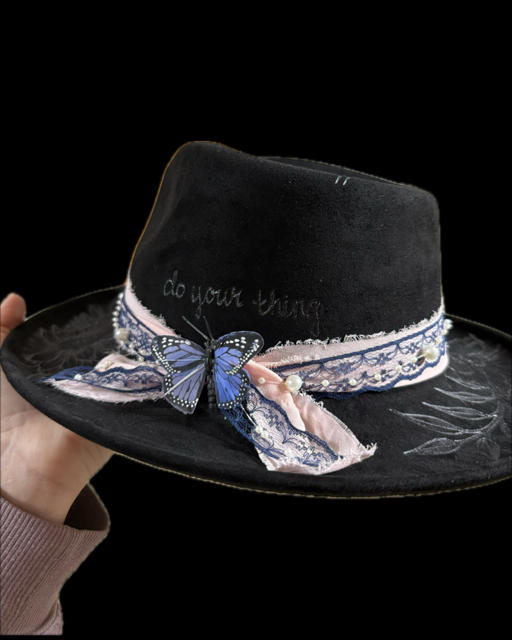 Burned Small Brim Hat