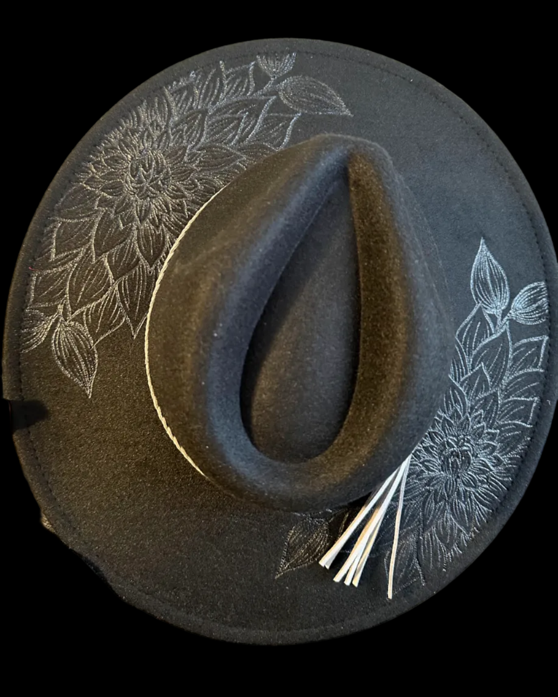 Burned Wide Brim Hat