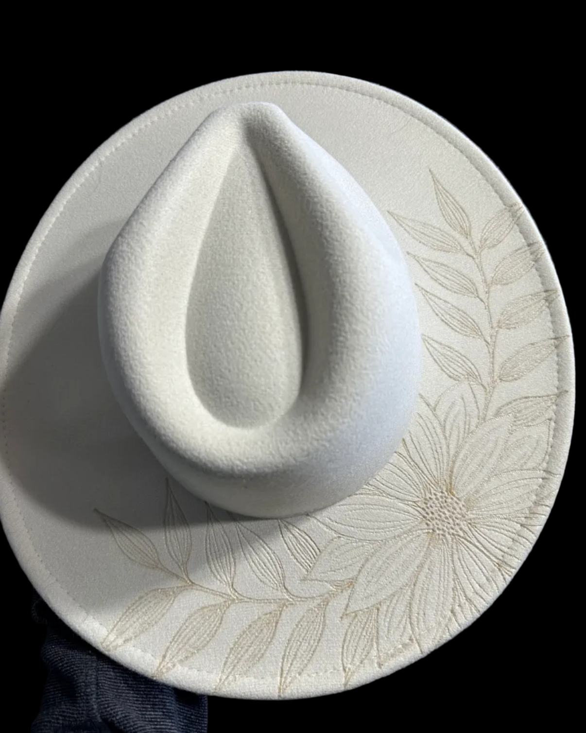 Burned Wide Brim Hat