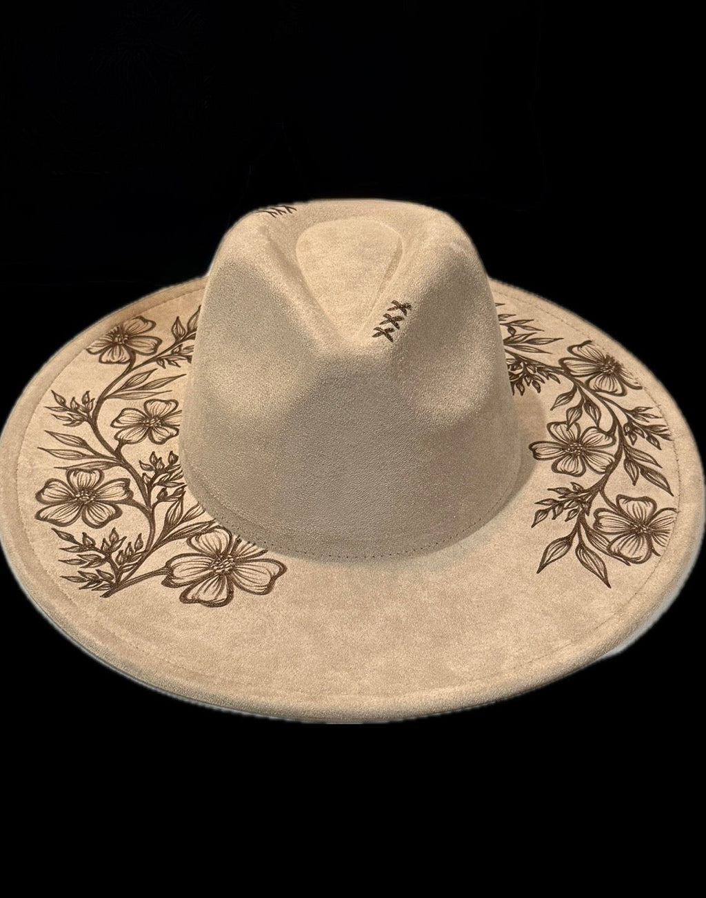 Burned Wide Brim Hat