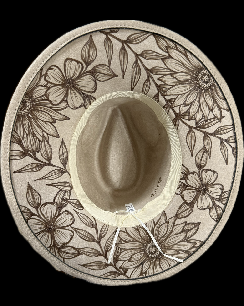 Burned Wide Brim Hat