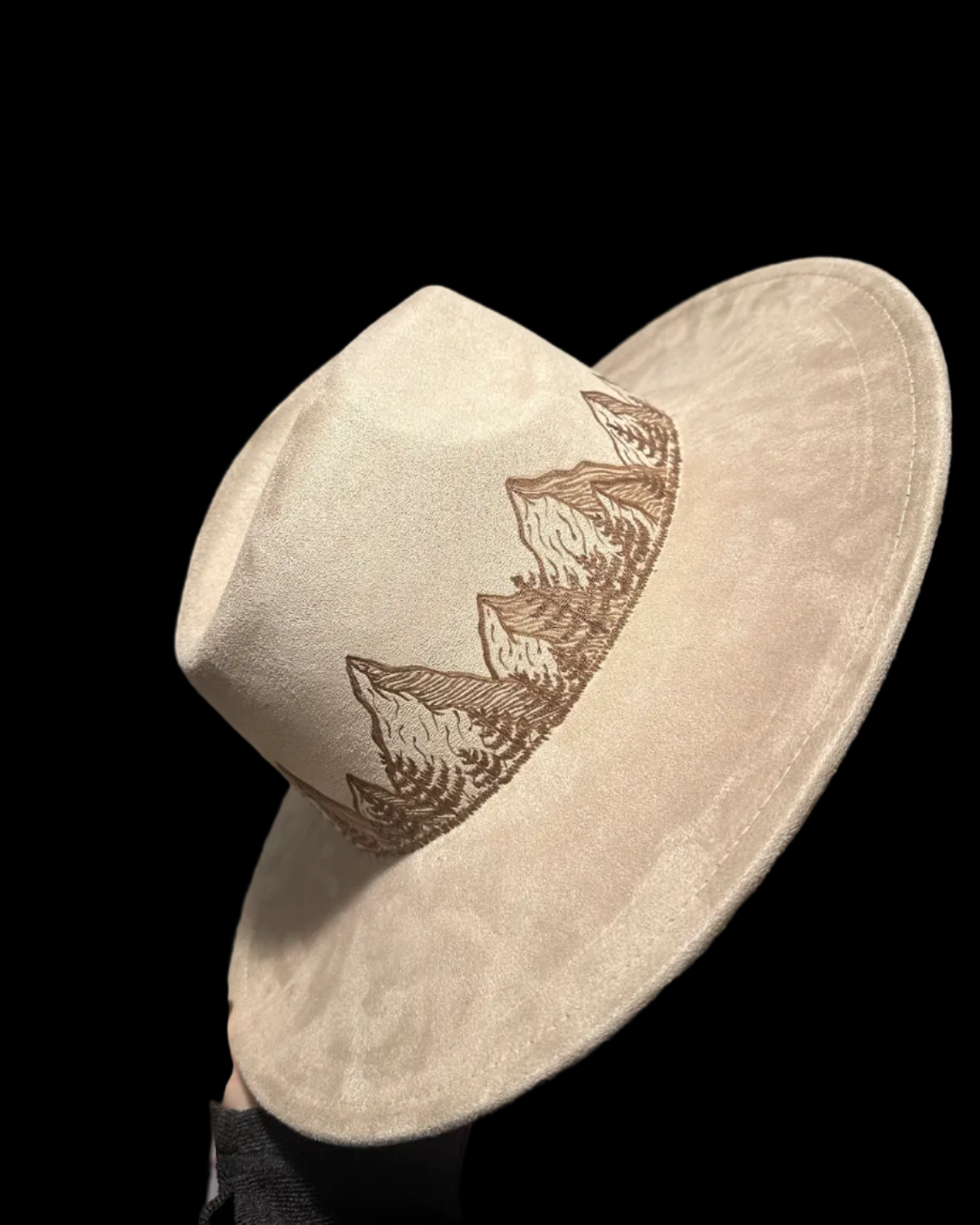 Burned Wide Brim Hat