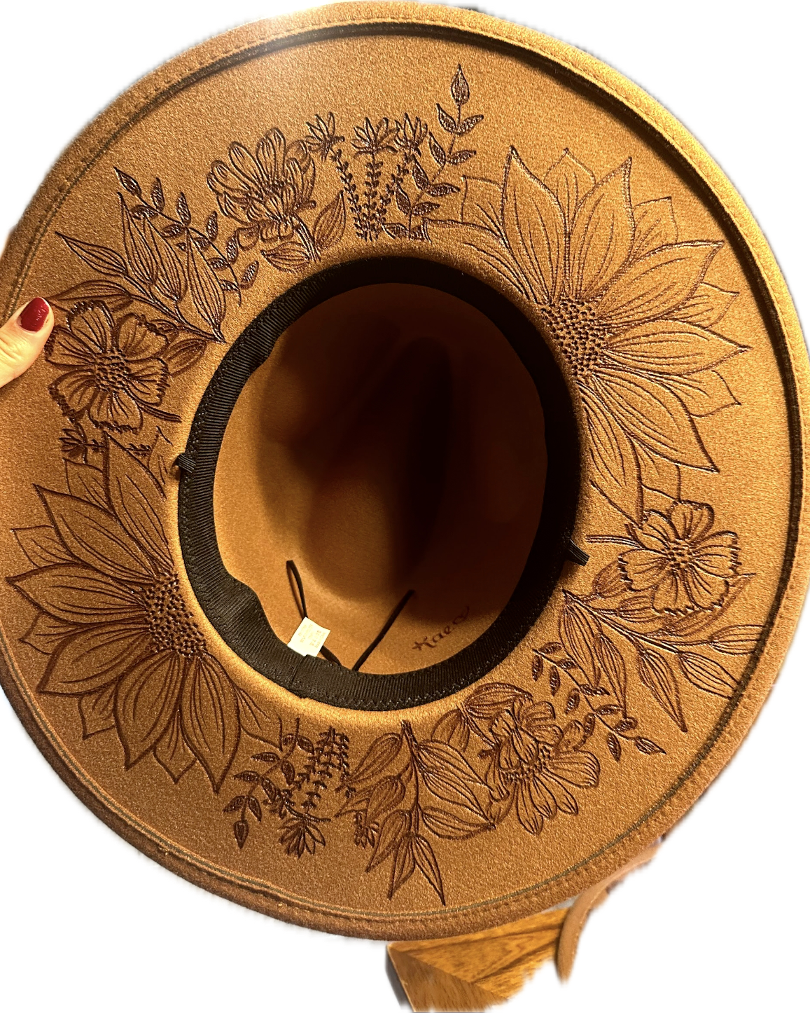 Burned Wide Brim Hat