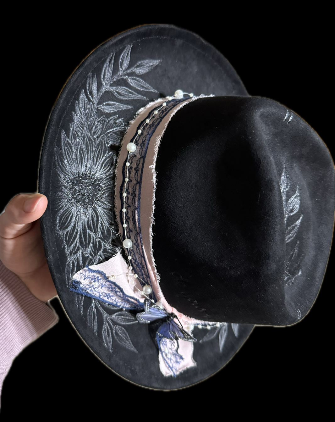 Burned Small Brim Hat