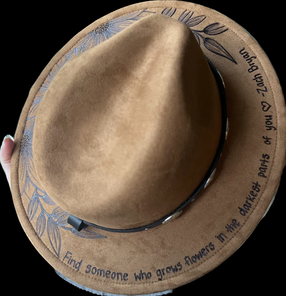 Burned Small Brim Hat