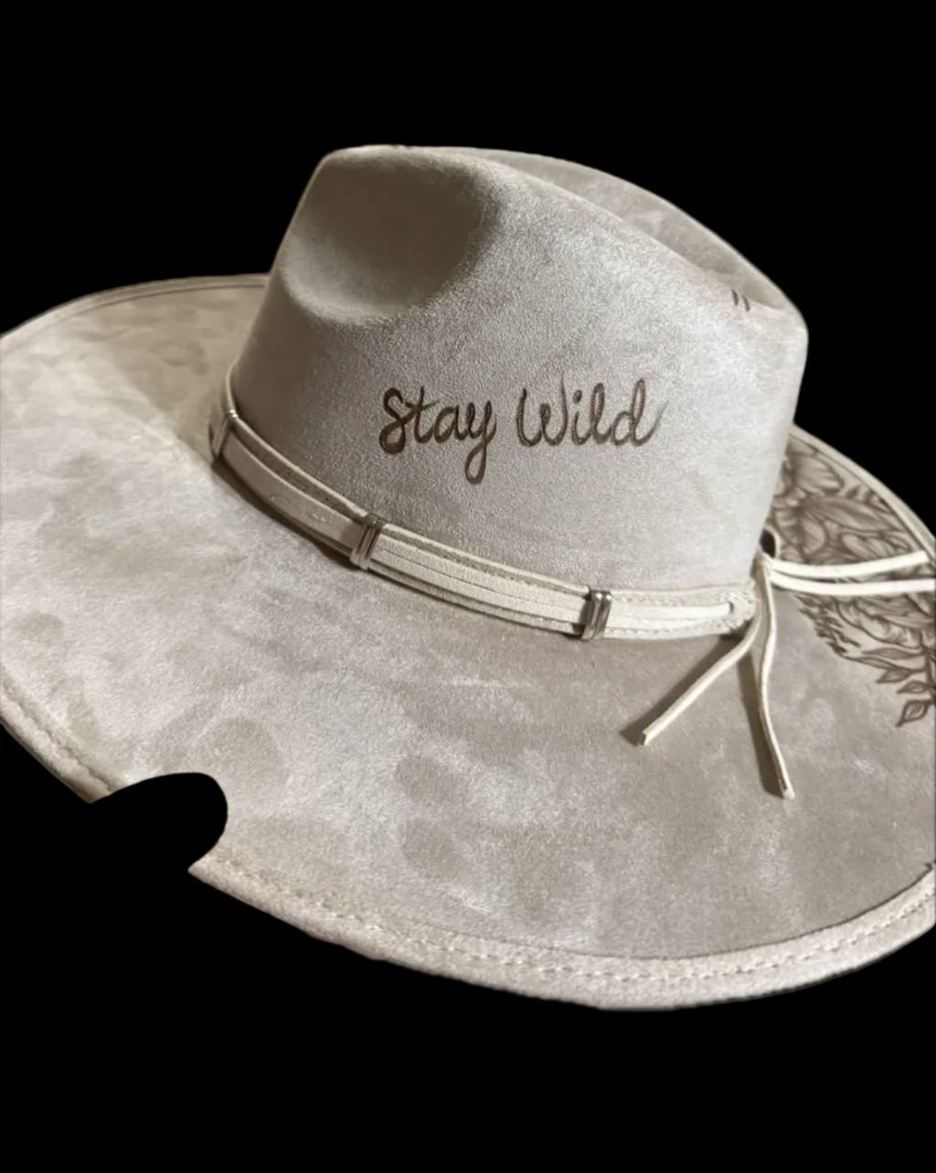 Burned Wide Brim Hat
