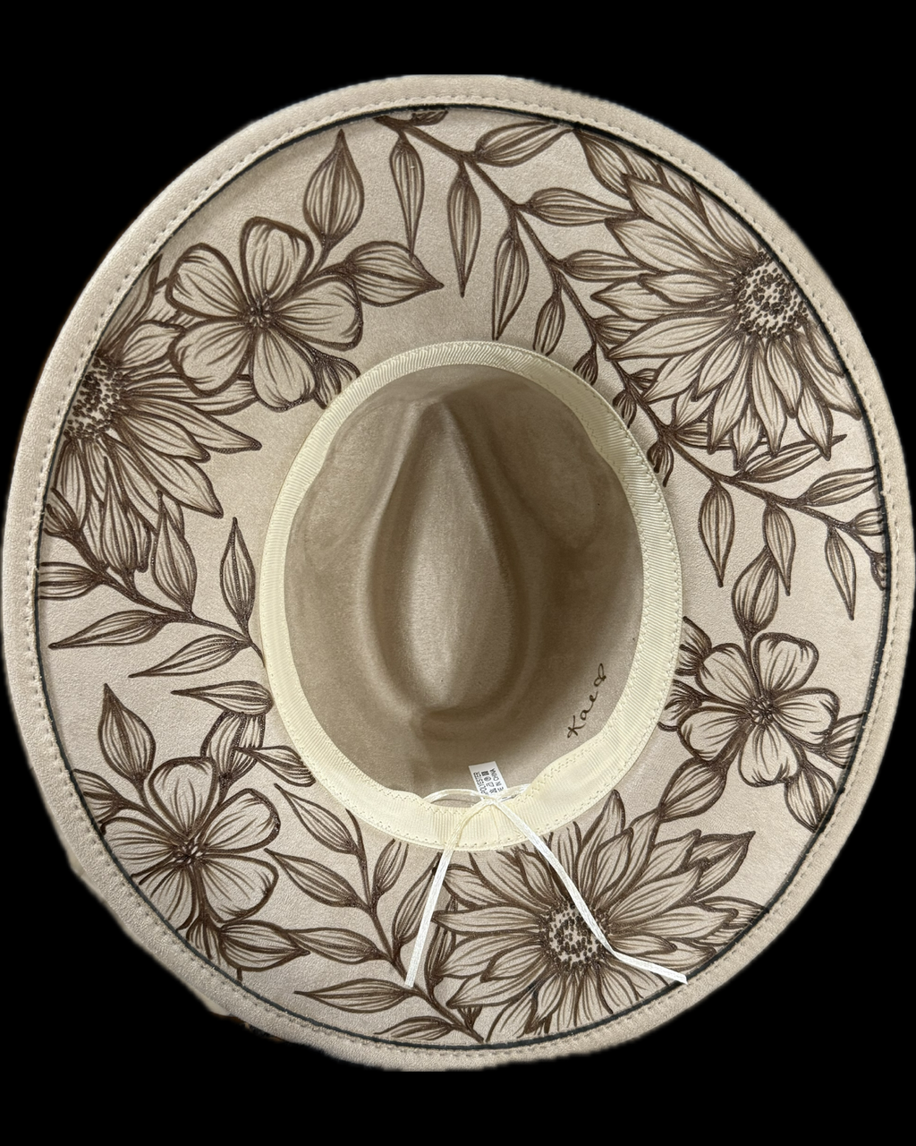 Burned Wide Brim Hat