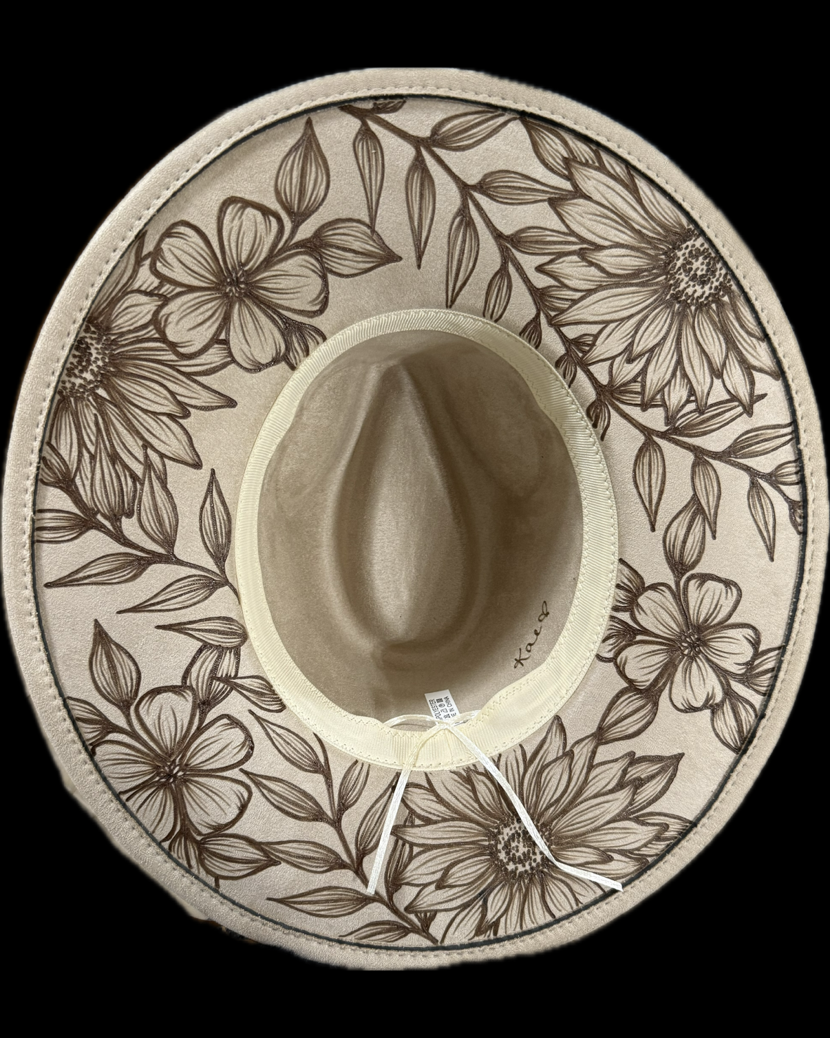 Burned Wide Brim Hat