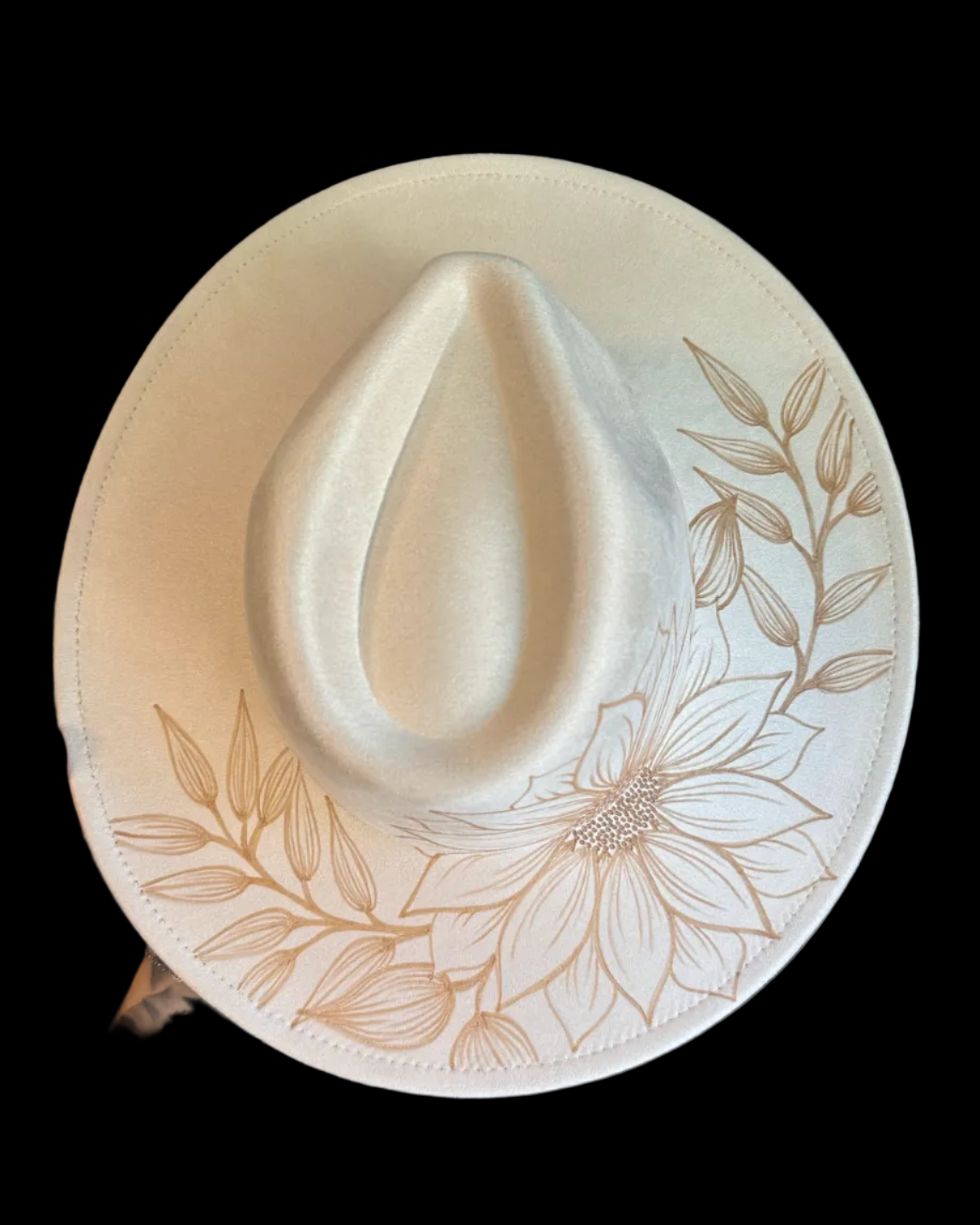 Burned Wide Brim Hat