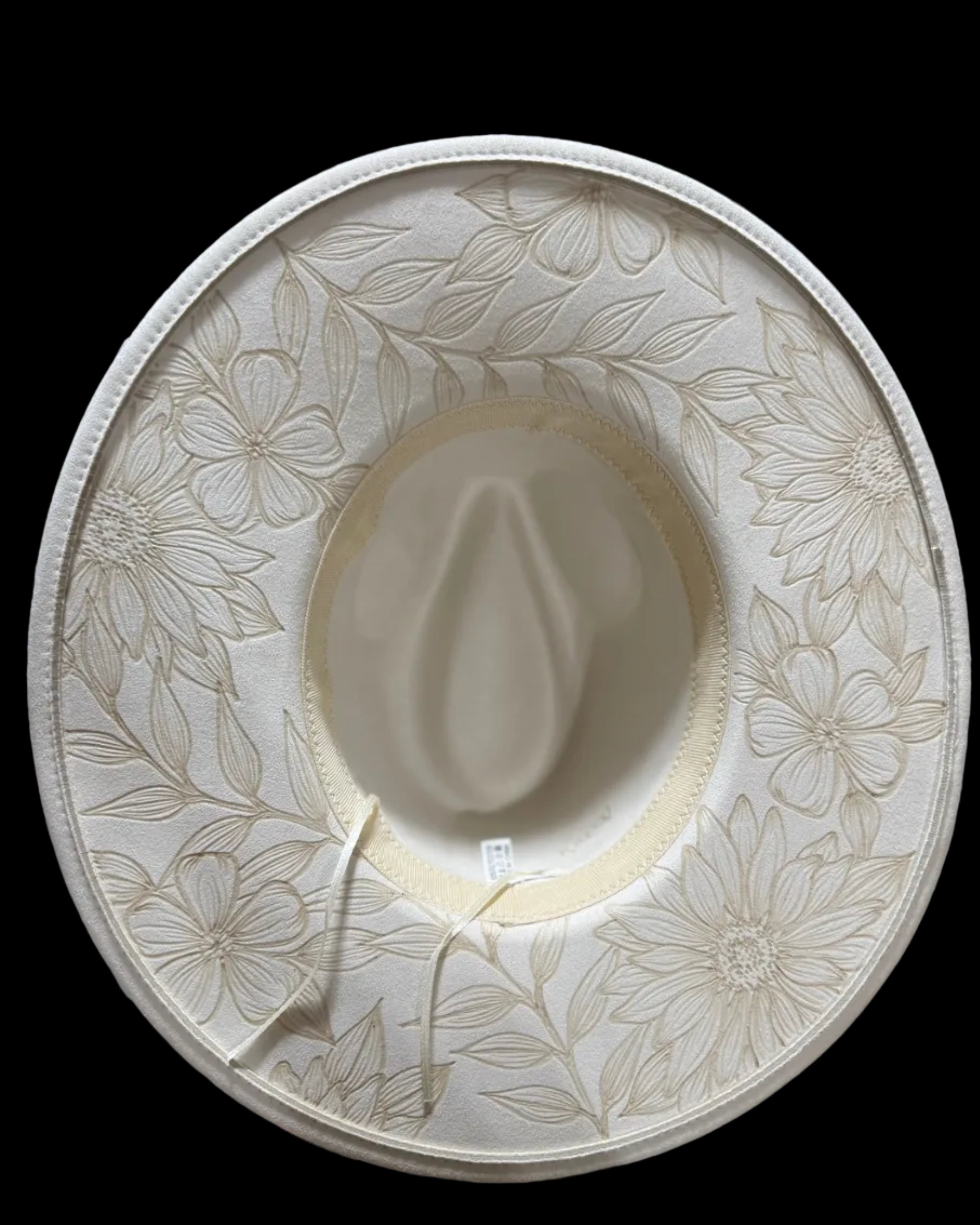 Burned Wide Brim Hat