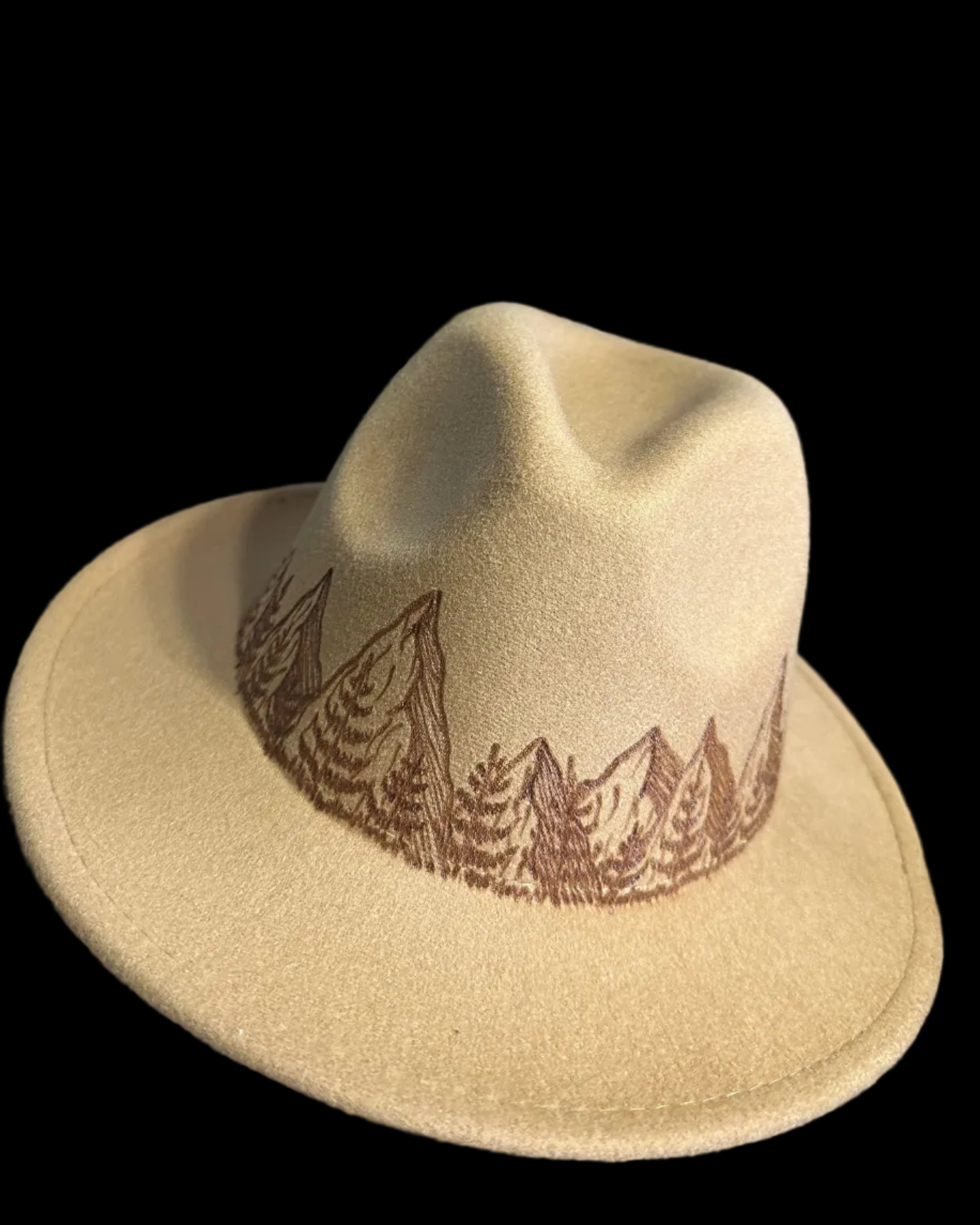 Burned Small Brim Hat