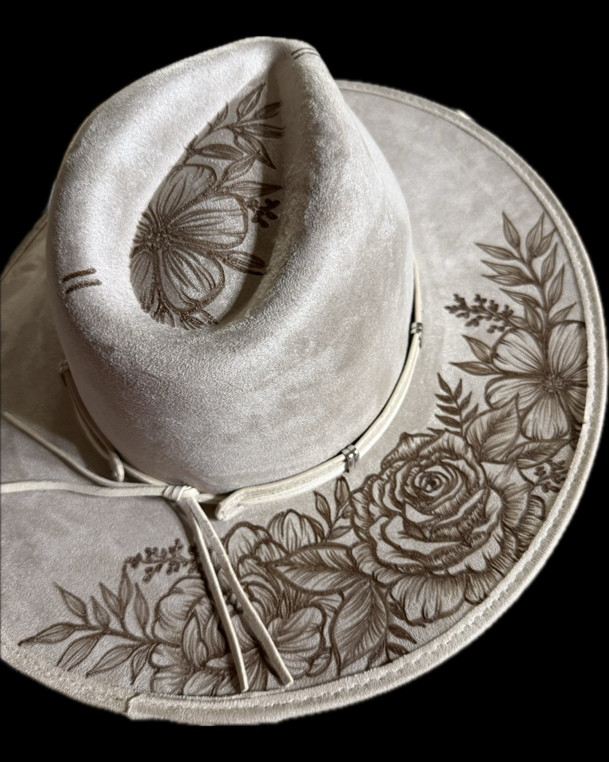 Burned Wide Brim Hat