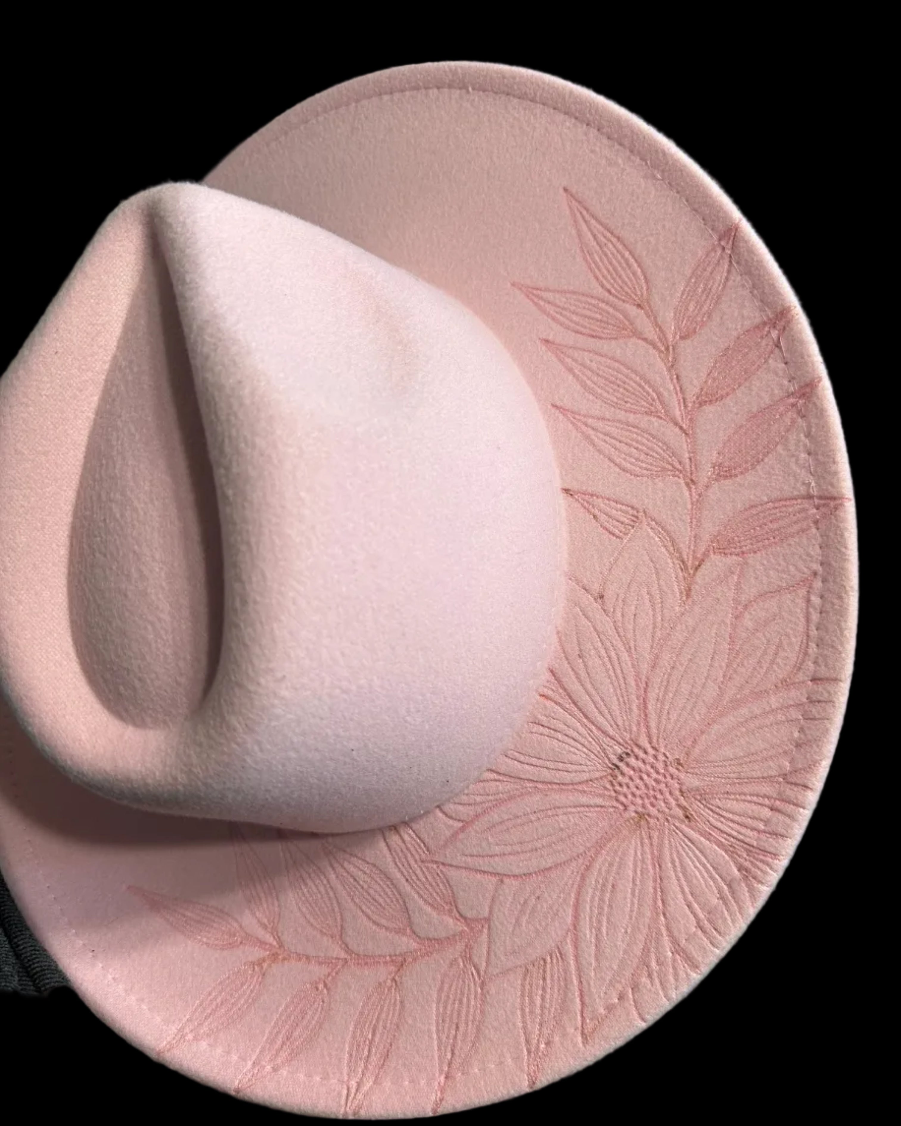 Burned Wide Brim Hat