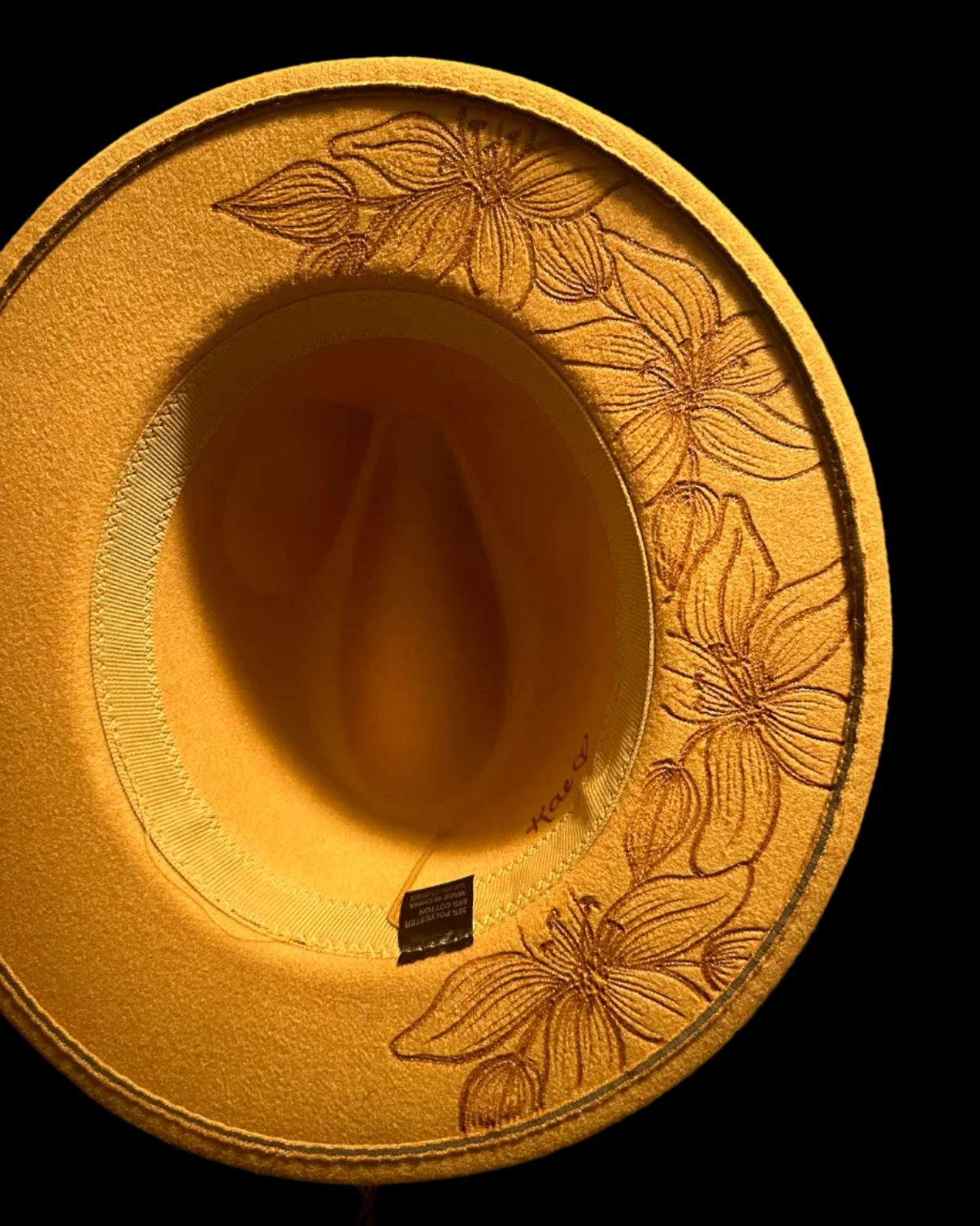 Burned Small Brim Hat