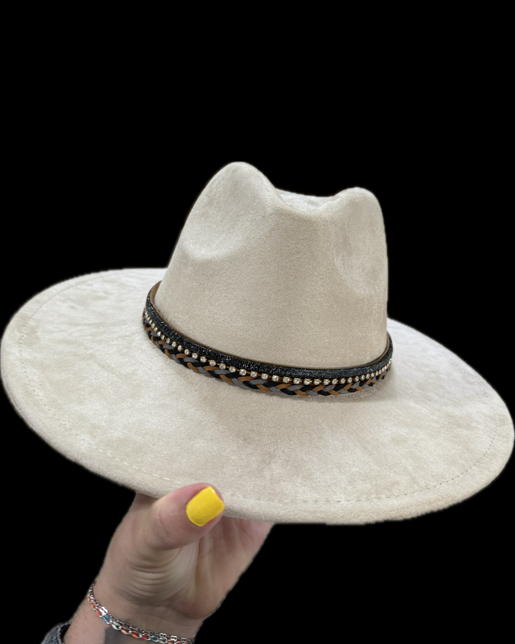 Burned Wide Brim Hat