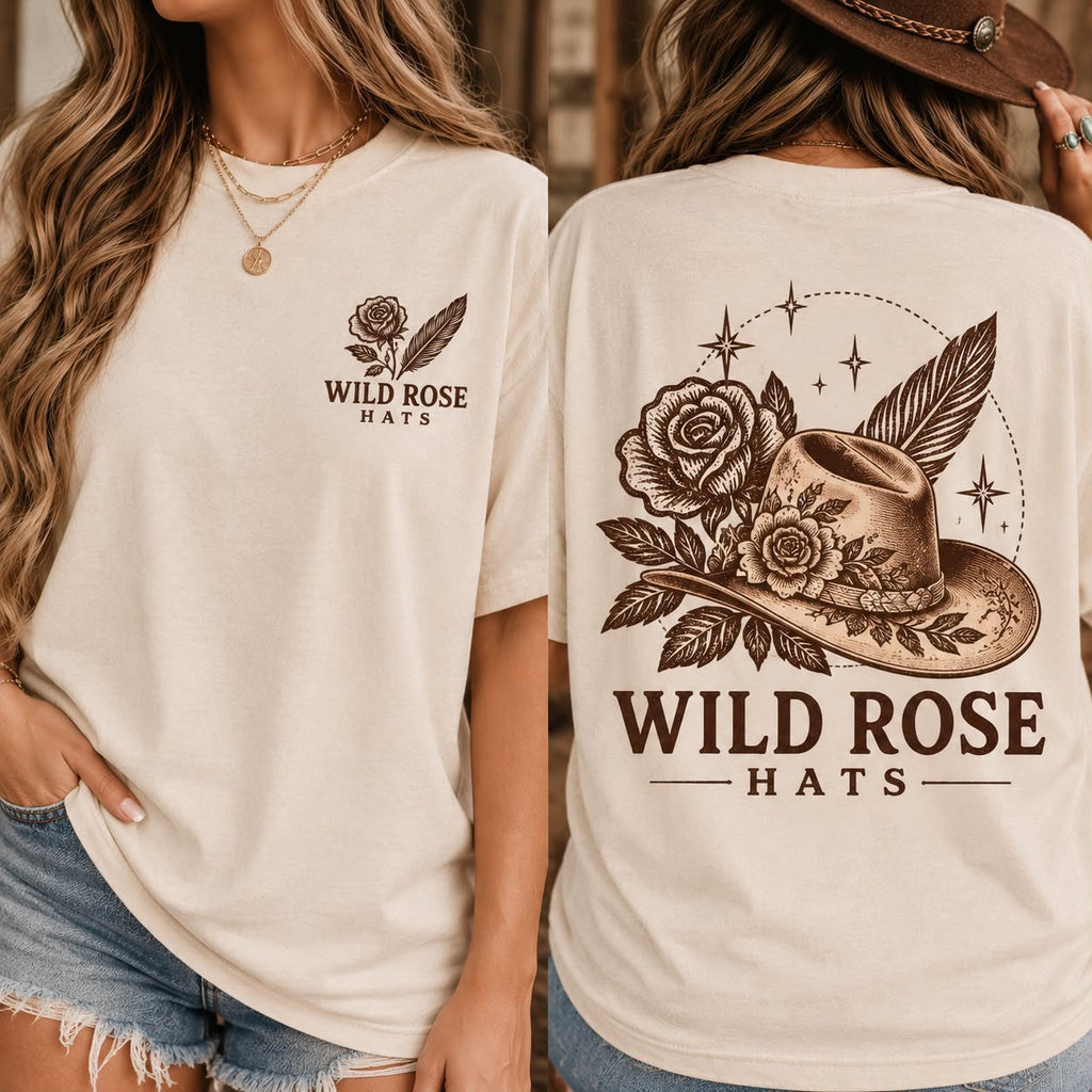 Tshirt - Roses & Hat