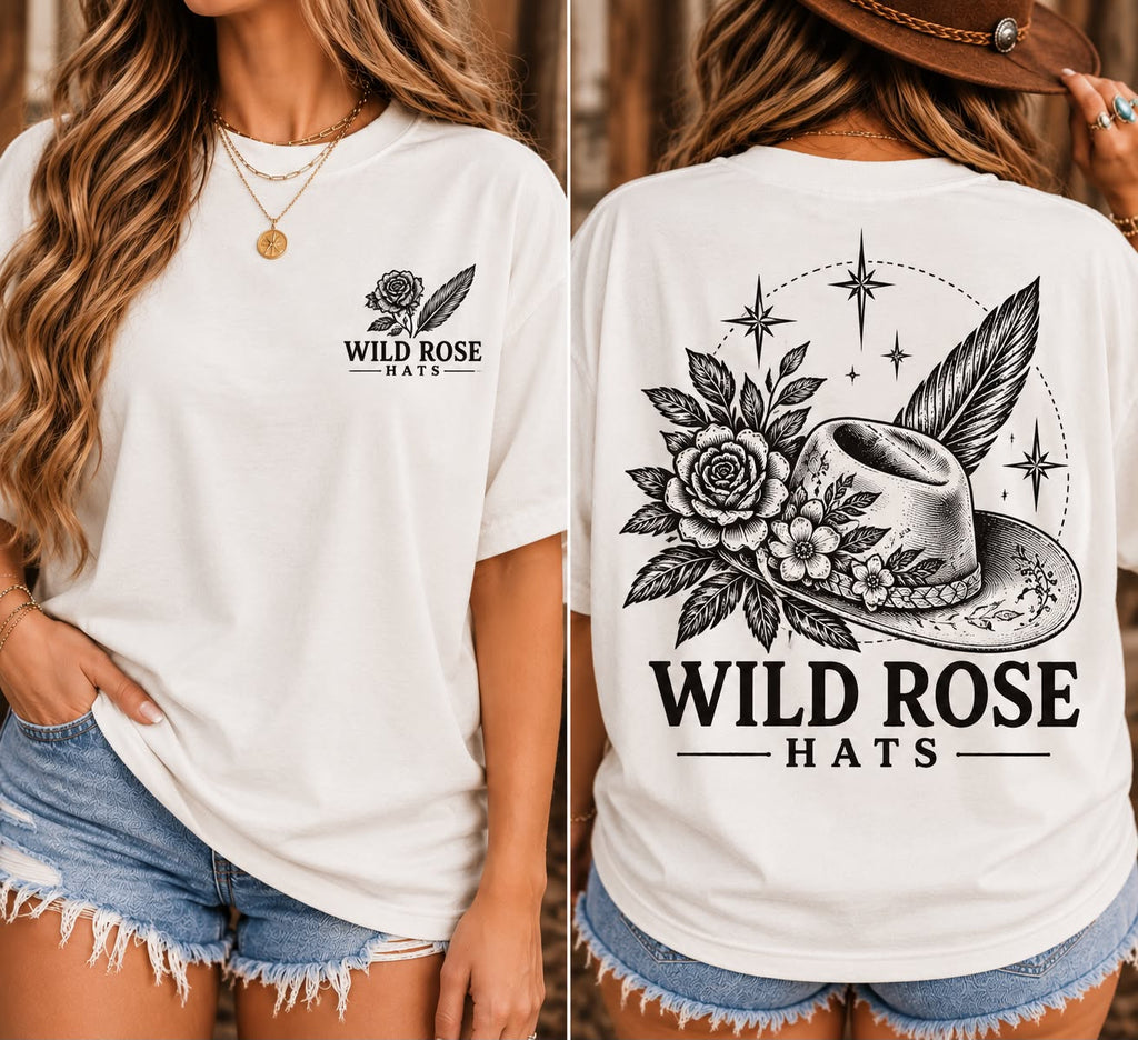 Tshirt - Roses & Hat