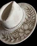 Burned Wide Brim Hat