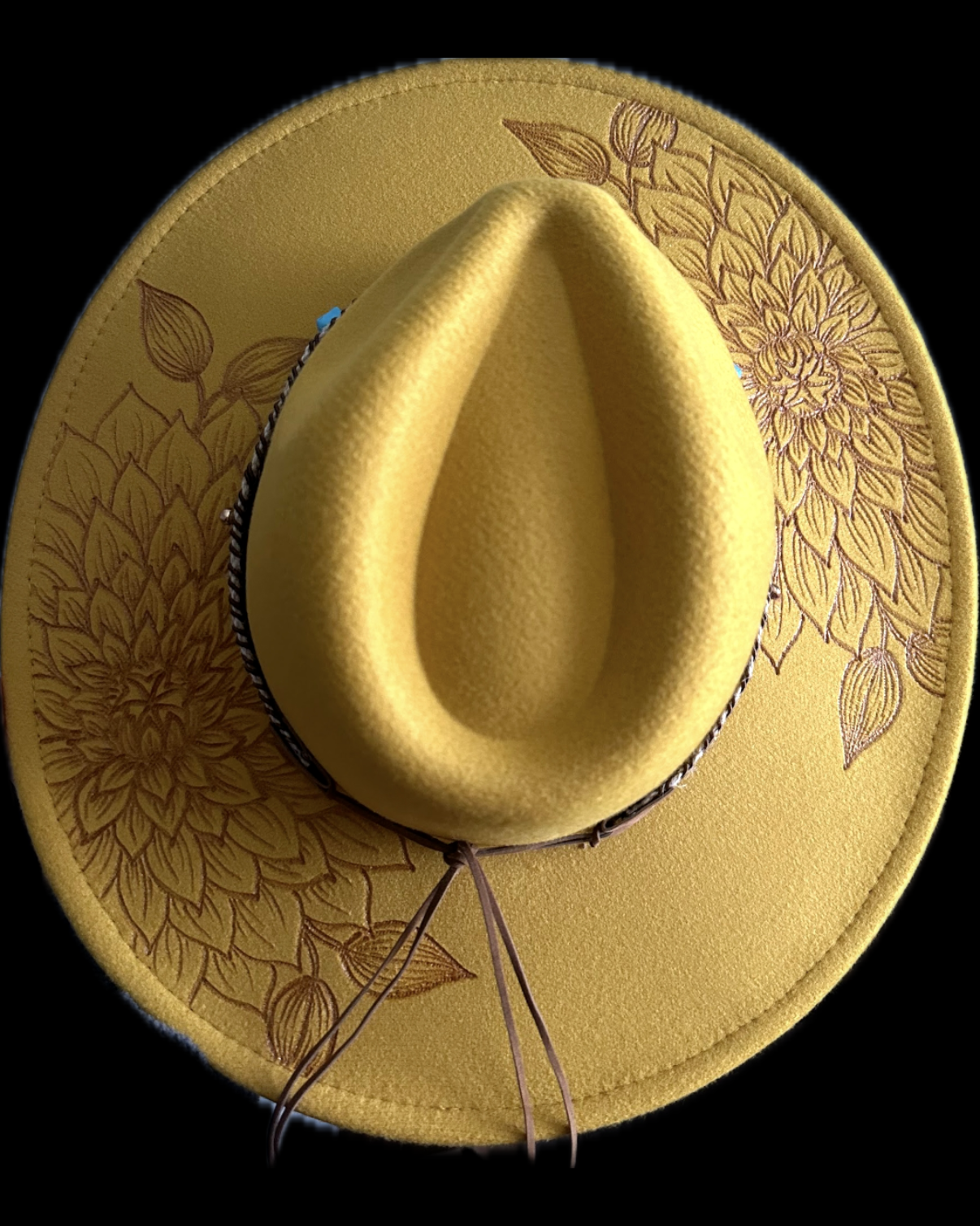 Burned Wide Brim Hat