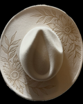 Burned Wide Brim Hat