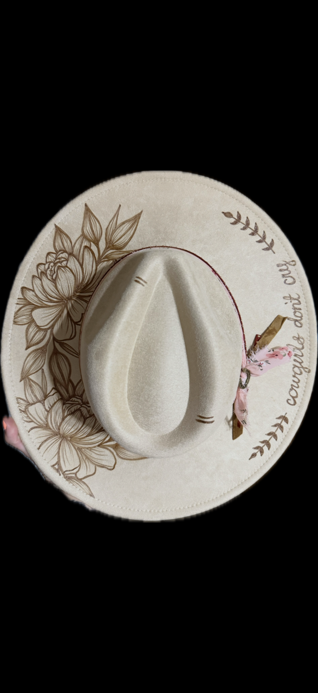 Burned Wide Brim Hat