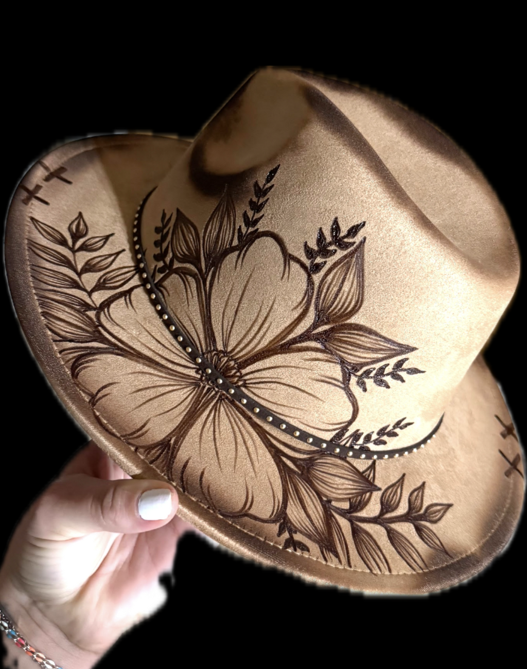 Burned Small Brim Hat
